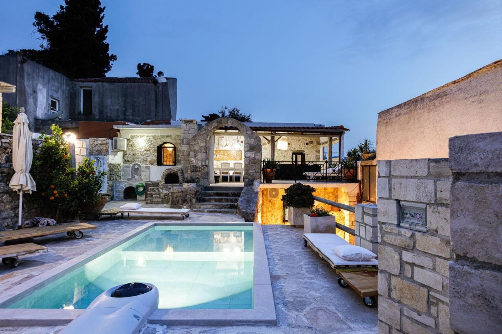 Antonia'S Stonebuilt Mansion With A Private Pool Villa Armenoi  Luaran gambar